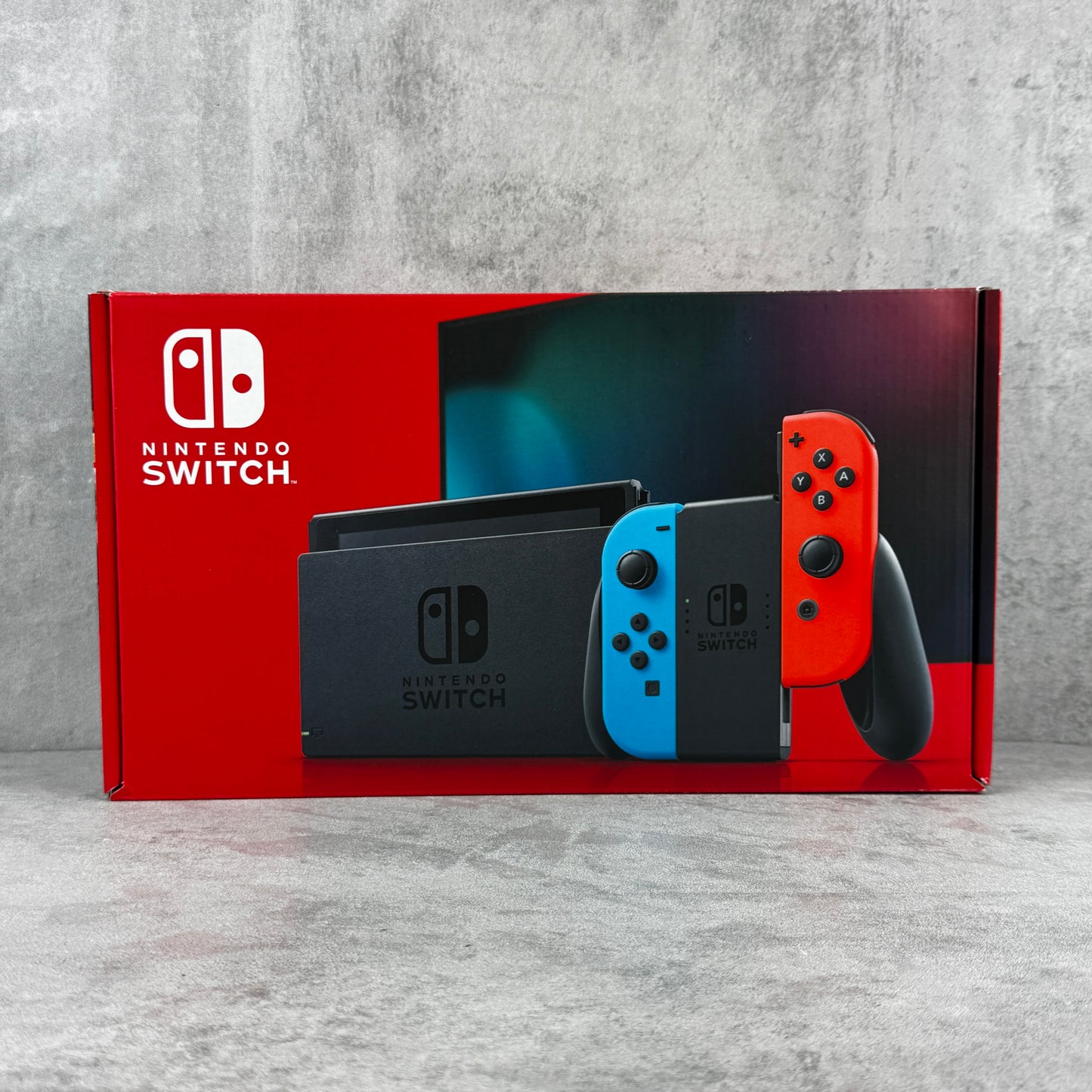 Nintendo Switch (V2) Console in Neon Red & Blue